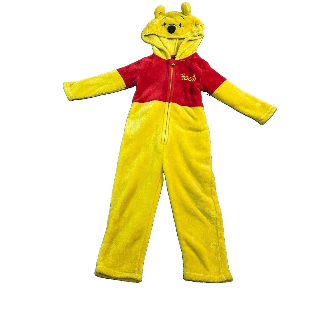 Disney Winnie The Pooh Bear Costume One Piece Jumpsuit Romper Halloween Size 3T